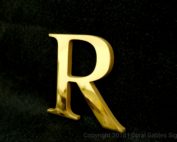 Solid Brass Letter