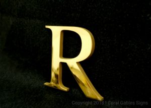 Solid Brass Letter