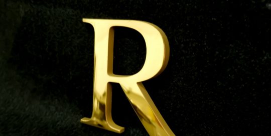 Solid Brass Letter