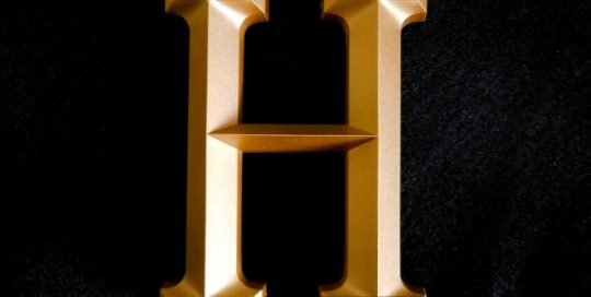 injection molded letters